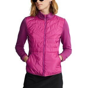 NWT RLX Ralph Lauren Women's Cool Wool Hybrid Jacket Vivid Pink